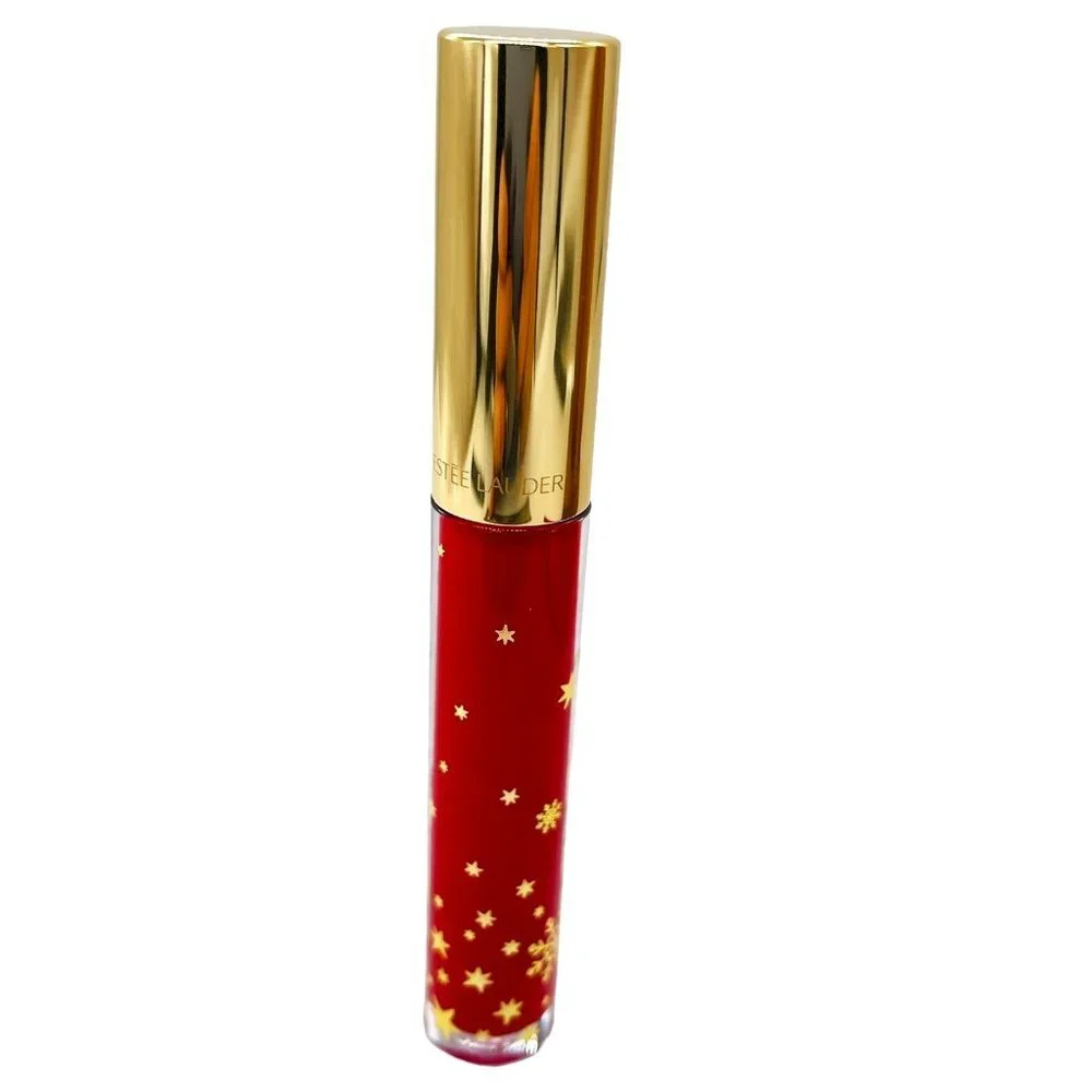 Estee' Lauder Lip Gloss and Pencil 2022 Season Holiday Reds!